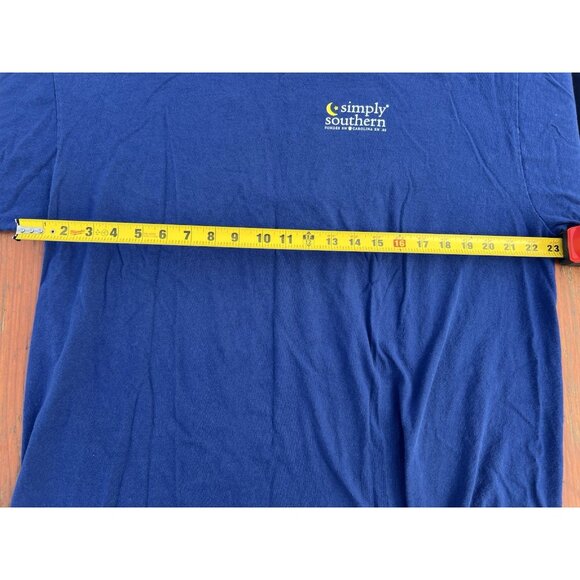 Simply Southern navy long sleeve tshirt golden retriever stars XXL preppy comfy - Picture 5 of 8
